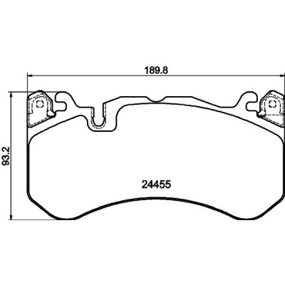Set di pastiglie freno HELLA 8DB 355 040-091