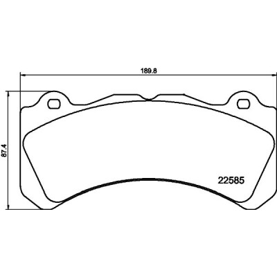 Set di pastiglie freno HELLA 8DB 355 040-211