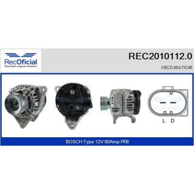 Alternatore RECOFICIAL REC2010112.0