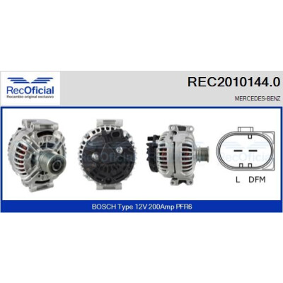 Alternatore RECOFICIAL REC2010144.0