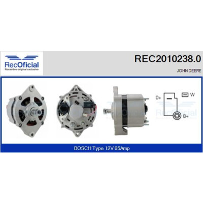 Alternatore RECOFICIAL REC2010238.0