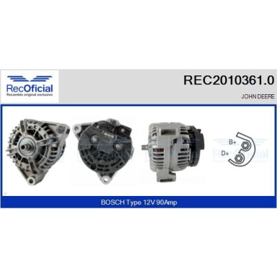 Alternatore RECOFICIAL REC2010361.0