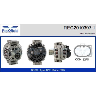 Alternatore RECOFICIAL REC2010397.1