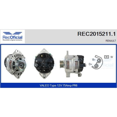 Alternatore RECOFICIAL REC2015211.1