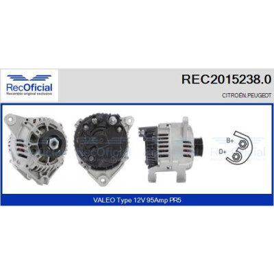 Alternatore RECOFICIAL REC2015238.0