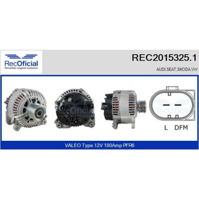 Alternatore RECOFICIAL REC2015325.1