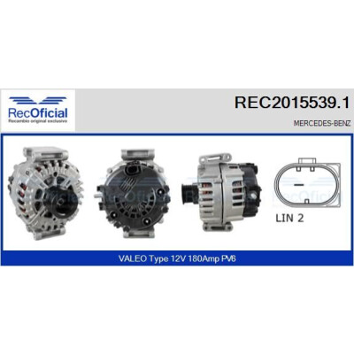 Alternatore RECOFICIAL REC2015539.1