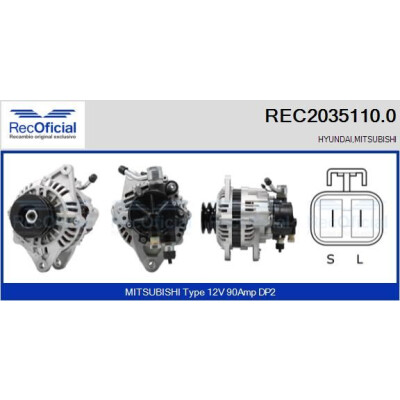Alternatore RECOFICIAL REC2035110.0