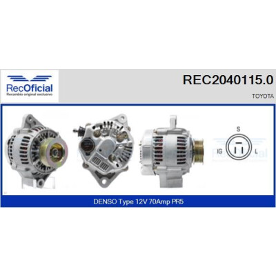 Alternatore RECOFICIAL REC2040115.0