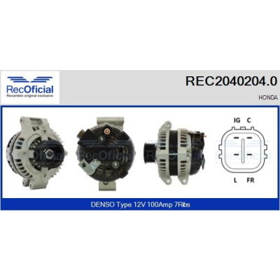 Alternatore RECOFICIAL REC2040204.0