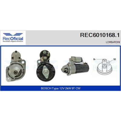 Motorino di avviamento RECOFFICIAL REC6010168.1