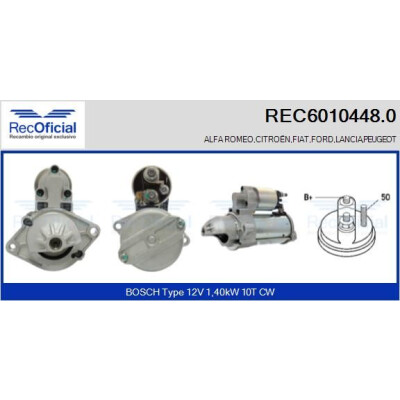Motorino di avviamento RECOFICIAL REC6010448.0
