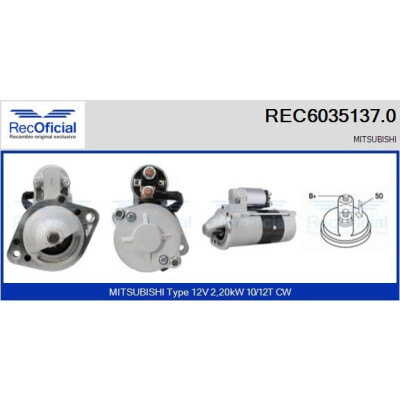 Motorino di avviamento RECOFICIAL REC6035137.0