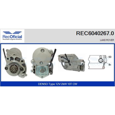 Motorino di avviamento RECOFICIAL REC6040267.0