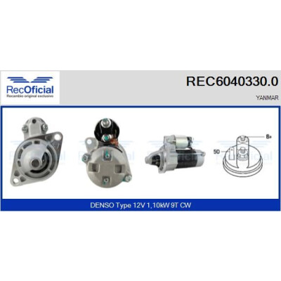 Motorino di avviamento RECOFICIAL REC6040330.0