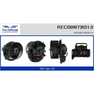 RICOFICIAL RECSBW73031.0 ventilatore cabina