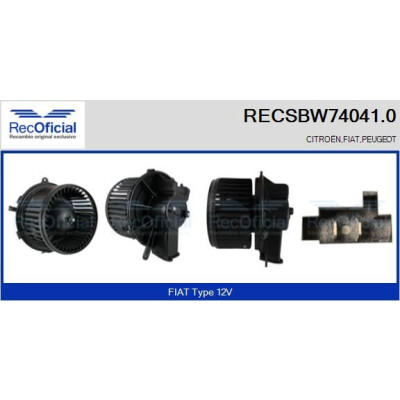 Ventilatore da cabina UFFICIALE RECSBW74041.0