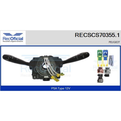 Interruttore piantone sterzo RECOFICIAL RECSCS70355.1