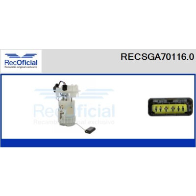 Unità di alimentazione del carburante RECOFICIAL RECSGA70116.0