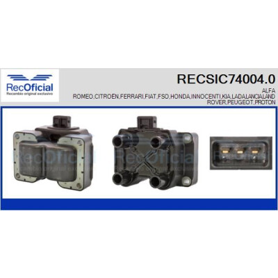 Bobina di accensione RECOFICIAL RECSIC74004.0