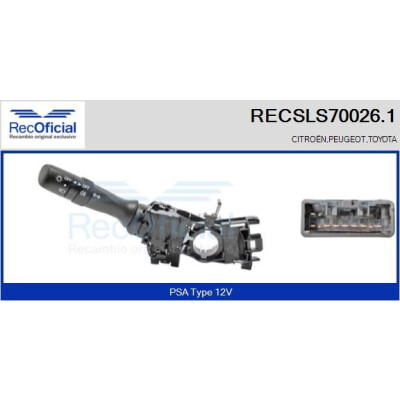Interruttore piantone sterzo RECOFICIAL RECSLS70026.1