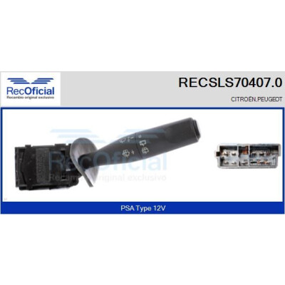 Interruttore piantone sterzo RECOFICIAL RECSLS70407.0