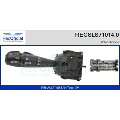 Interruttore piantone sterzo RECOFICIAL RECSLS71014.0