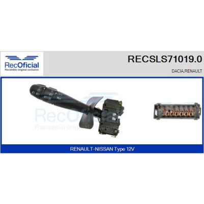 Interruttore piantone sterzo RECOFICIAL RECSLS71019.0