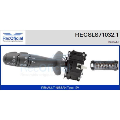 Interruttore piantone sterzo RECOFICIAL RECSLS71032.1