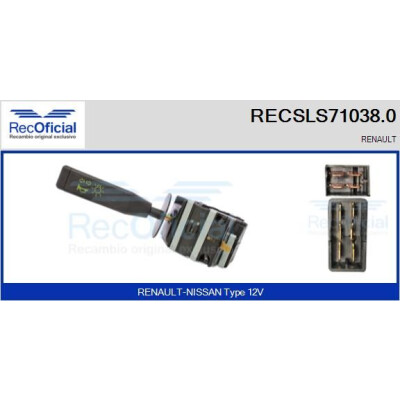 Interruttore piantone sterzo RECOFICIAL RECSLS71038.0