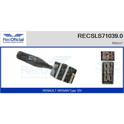 Interruttore piantone sterzo RECOFICIAL RECSLS71039.0