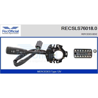 Interruttore piantone sterzo RECOFICIAL RECSLS76018.0