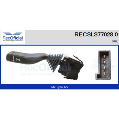 Interruttore piantone sterzo RECOFICIAL RECSLS77028.0