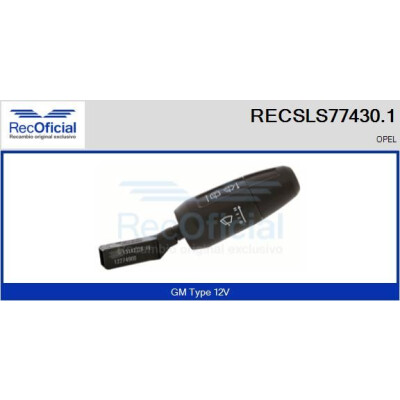 Interruttore piantone sterzo RECOFICIAL RECSLS77430.1