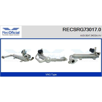 Elemento di raffreddamento, riciclo dei gas di scarico RECOFICIAL RECSRG73017.0