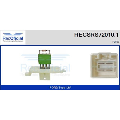 Resistenza, ventola abitacolo RECOFICIAL RECSRS72010.1