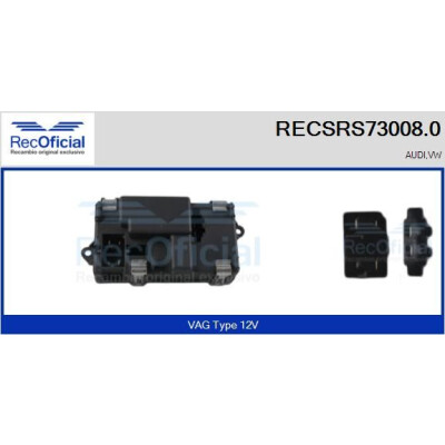Resistenza, ventola abitacolo RECOFICIAL RECSRS73008.0