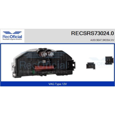 Resistenza, ventola abitacolo RECOFICIAL RECSRS73024.0
