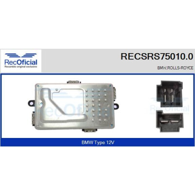 Resistenza, ventola abitacolo RECOFICIAL RECSRS75010.0