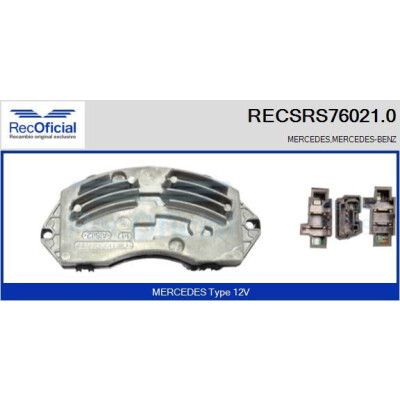 Resistenza, ventola abitacolo RECOFICIAL RECSRS76021.0