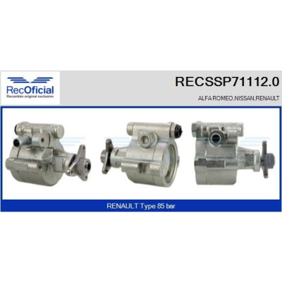 Pompa idraulica, sterzo RECOFICIAL RECSSP71112.0