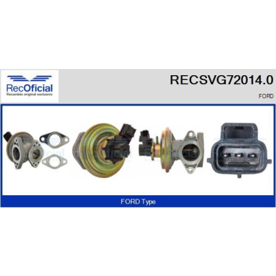 Valvola EGR RECOFFICIAL RECSVG72014.0