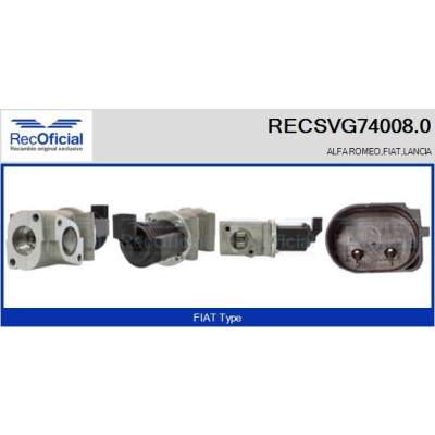 Valvola EGR RECOFFICIAL RECSVG74008.0
