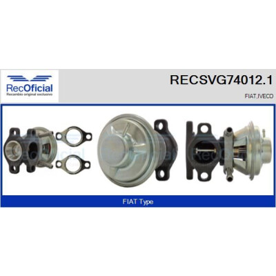 Valvola EGR RECOFFICIAL RECSVG74012.1