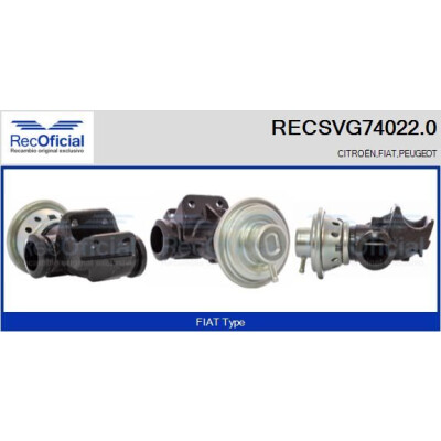 Valvola EGR RECOFFICIAL RECSVG74022.0