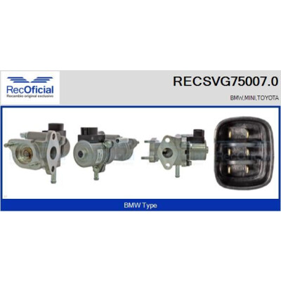 Valvola EGR RECSVG75007.0