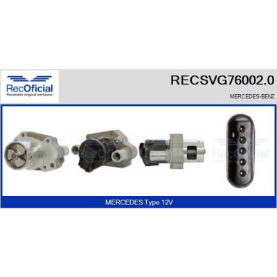 Valvola EGR RECOFFICIAL RECSVG76002.0