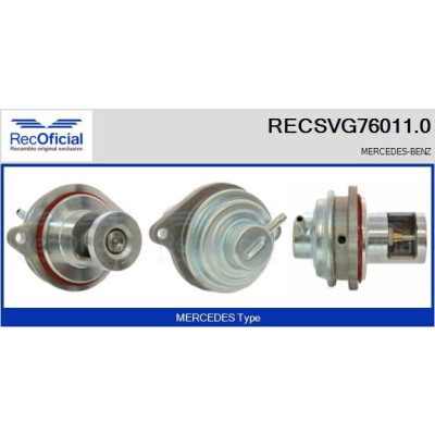 Valvola EGR RECOFFICIAL RECSVG76011.0