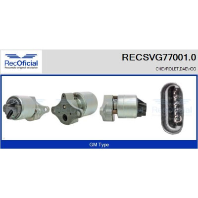 Valvola EGR RECOFFICIAL RECSVG77001.0