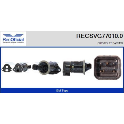 Valvola EGR RECOFFICIAL RECSVG77010.0